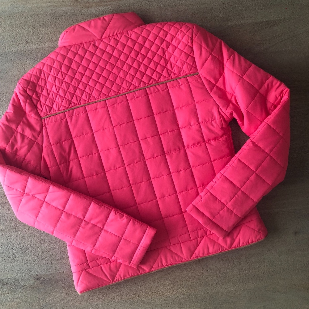 Pink Quilted Jacket -E6 - Picture 5 of 5